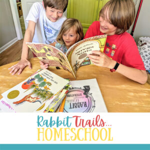 Curriculum sponsor logo – Rabbit Trails Homeschool
